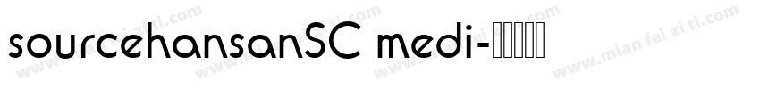 sourcehansanSC medi字体转换